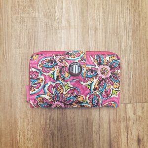 Vera Bradley Turnlock Wallet Sunburst Floral